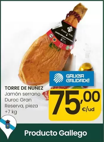 Torre De Núñez - Jamon Serrano Duroc Gran Reserva