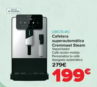Cecotec - Cafetera Superautomática Cremmaet Steam