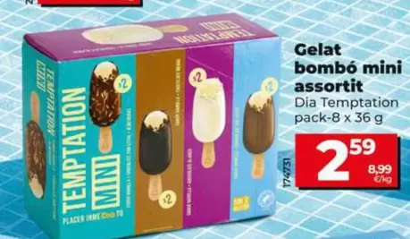 Dia Temptation - Helado Bombón Mini Surtido