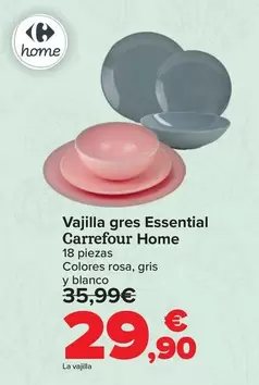 Carrefour Home - Vajilla Gres Essential