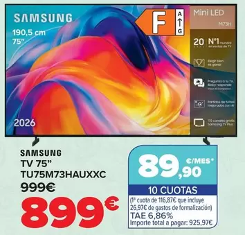 Samsung - TV 75" TU75M73HAUXXC