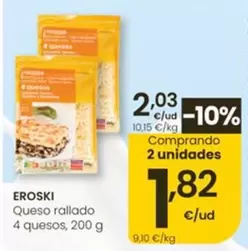 Eroski - Queso Rallado 4 Quesos