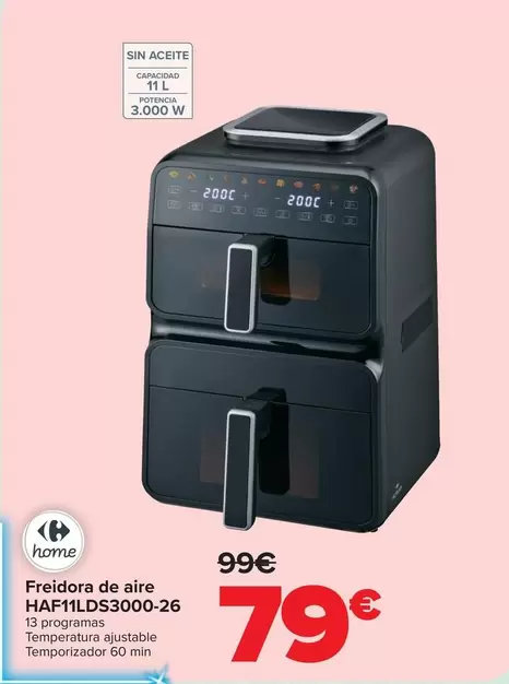 Carrefour Home - Freidora De Aire HAF11LDS3000-26