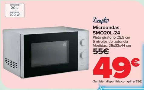 Simply - Microondas SMO20L-24