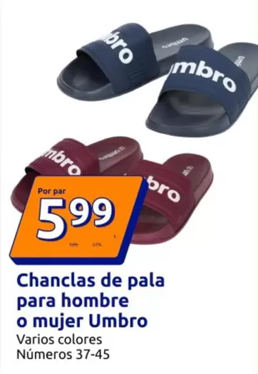 Umbro - Chanclas De Pala Para Hombre O Mujer
