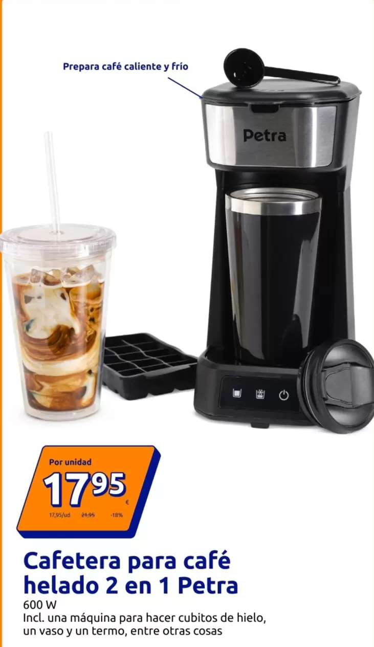 Petra - Cafetera Para Cafe Helado 2 En 1