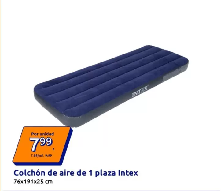 Intex - Colchón De Aire De 1 Plaza