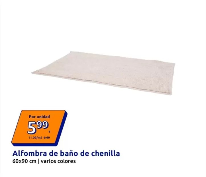 Alfombra De Baño De Chenilla
