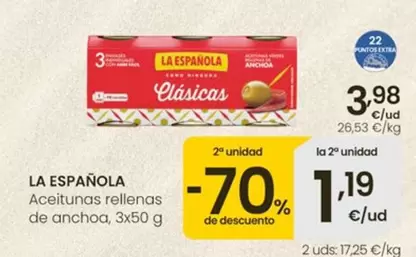 La Española - Aceitunas Rellenas De Anchoa