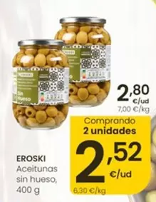 Eroski - Aceitunas Sin Hueso