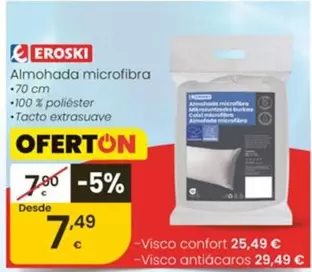 Eroski - Almohada Microfibra