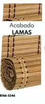 ESTOR-PERSIANA ENROLLABLE NATURAL LIFE LAMAS - 90X180CM