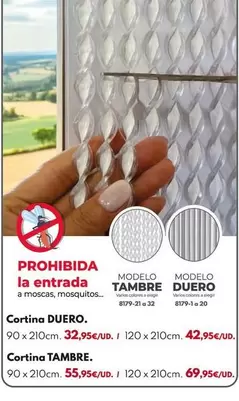 CORTINA PUERTA - CORDÓN TAMBRE 90X210 Nº1 CRISTAL