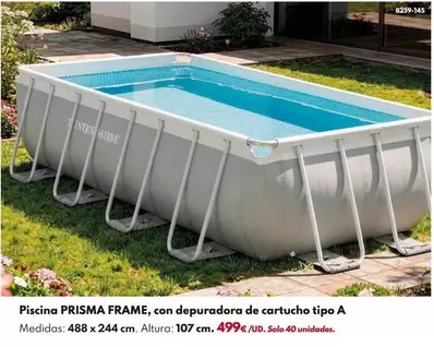 Intex - Piscina Prisma Frame, Con Depuradora De Cartucho Tipo A