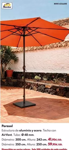 Atb - PARASOL REDONDO - TAUPÉ 3M 48MM