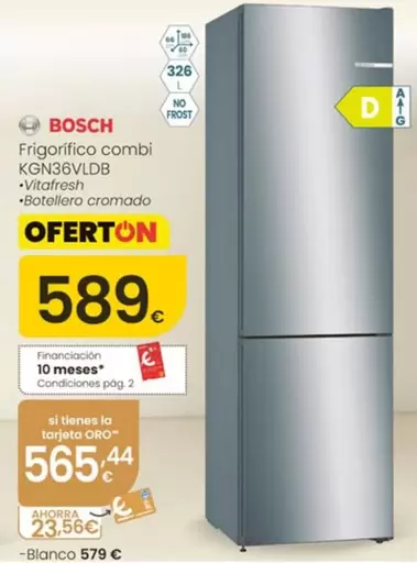 Bosch - Frigorífico Combi KGN36VLDB