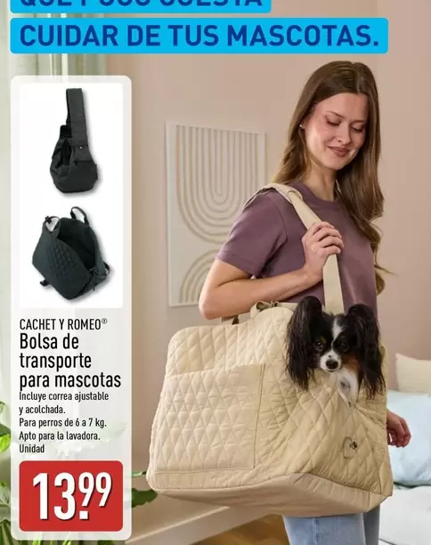 Cachet Y Romeo - Bolsa De Transporte Para Mascotas