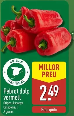Origen Nacional - Pebrot Dolç Vermell