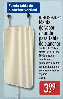 Home Creation - Manta De Vapor / Funda Para Tabla De Planchar