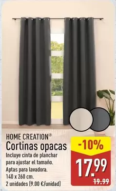 Home Creation - Cortinas Opacas