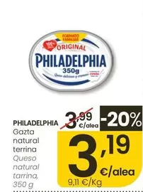 Philadelphia - Queso Natural Tarrina