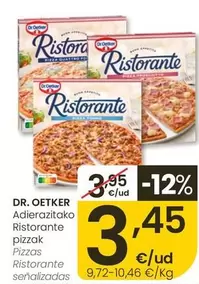 Dr Oetker - Pizzas Ristorante Señalizadas