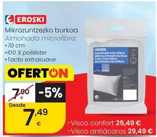 Eroski - Almohada Microfibra
