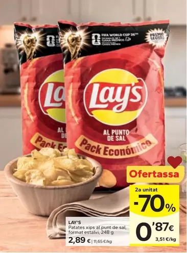Lay's - Patates Xips Al Punt De Sal