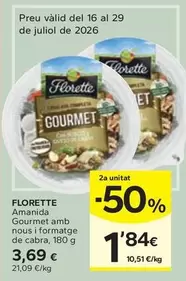 Florette - Amanida Gourmet Amb Nous I Formatge De Cabra