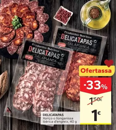 Delicatapas - Xorico O Llonganissa Iberica D'engreix