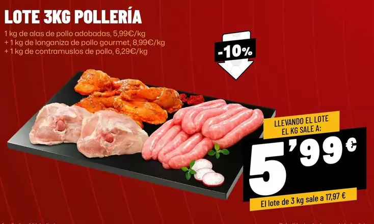 Gourmet - Lote 3kg Polleria