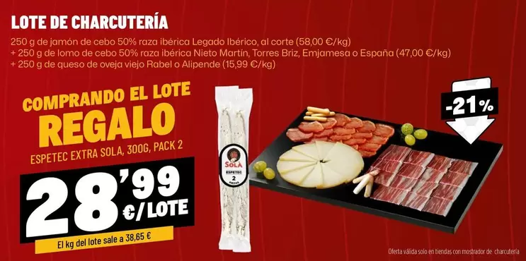 Emjamesa - Lote De Charcuteria