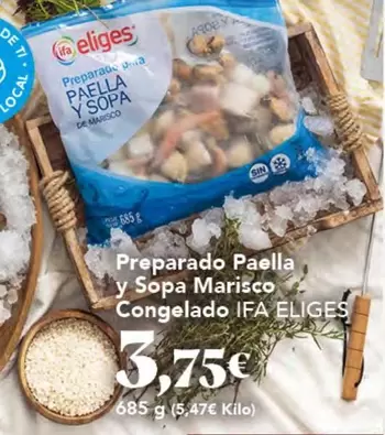 Ifa Eliges - Preparado Paella Y Sopa Marisco Congelado