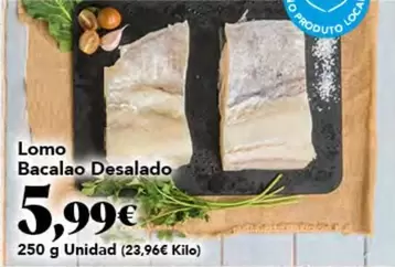 Lomo Bacalao Desalado
