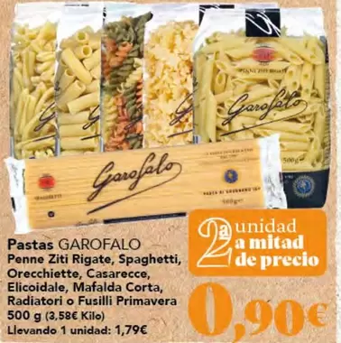 Garofalo - Pastas Penne Ziti Rigate, Spaghetti, Orecchiette, Casarecce, Elicoidale, Mafalda Corta, Radiatori O Fusilli Primavera