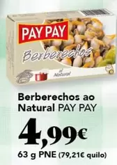 Pay pay - Berberechos Ao Natural