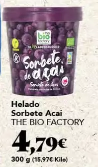 The Bio Factory - Helado Sorbete Açai