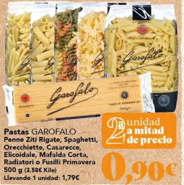 Garofalo - Pastas Penne Ziti Rigate, Spaghetti, Orecchiette, Casarecce, Elicoidale, Mafalda Corta, Radiatori O Fusilli Primavera