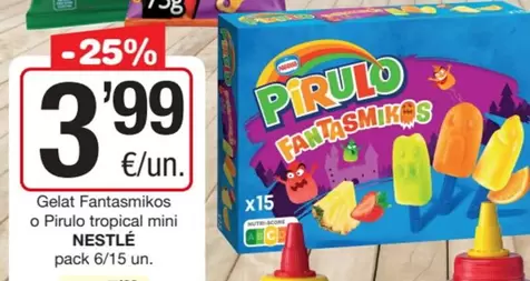 Nestlé - Gelat Fantasmikos O Pirulo Tropical Mini