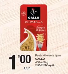 Gallo - Pasta Diferents Tipus