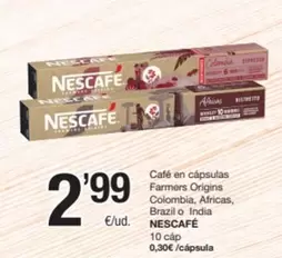 Nescafé - Cafe En Capsulas Farmers Origins Colombia, Africas, Brazil O India
