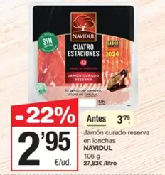 Navidul - Jamon Curado Reserva En Lonchas