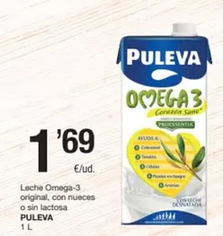 Puleva - Leche Omega-3 Original, Con Nueces O Sin Lactosa