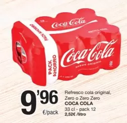 Coca-Cola - Refresco Cola Original, Zero O Zero Zero