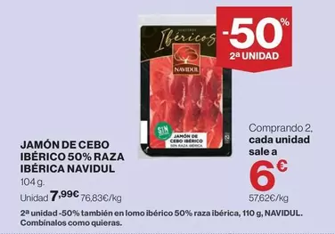 Navidul - Jamón De Cebo Ibérico 50% Raza Ibérica