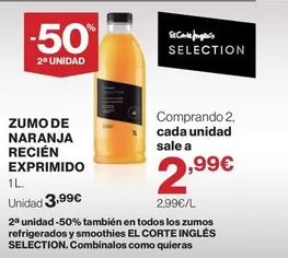 El Corte Inglés - Zumo De Naranja Recién Exprimido