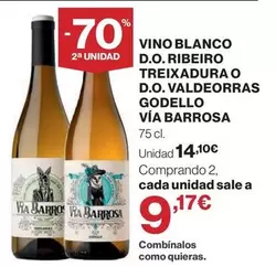 Blanco - Vino D.o. Ribeiro Treixadura O D.o. Valdeorras Godello