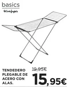 El Corte Inglés - Tendedero Plegable De Acero Con Alas