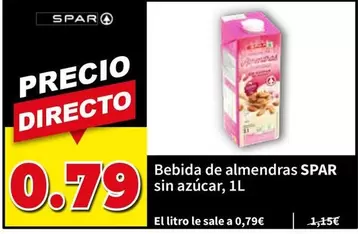 Spar - Bebida De Almendras Sin Azucar
