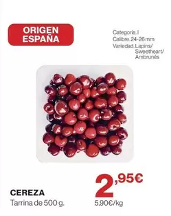 origen - Cereza